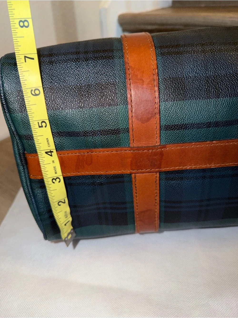 Vintage Polo Ralph Lauren Blackwatch Plaid Boston Bag - Picture 15 of 16